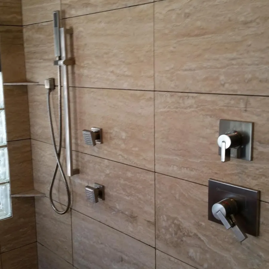 Shower fixture installation for Water Heater Replacement in St. Charles